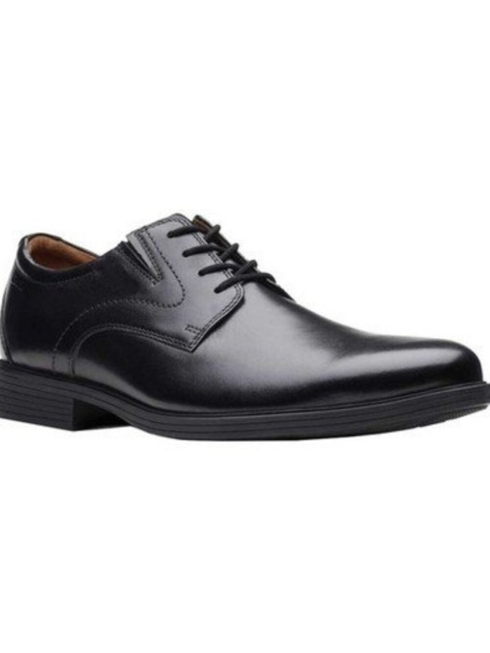 Clarks Whiddon Plain Black Leather Oxford Dress Shoes Men’s Size 8 - Picture 11 of 11
